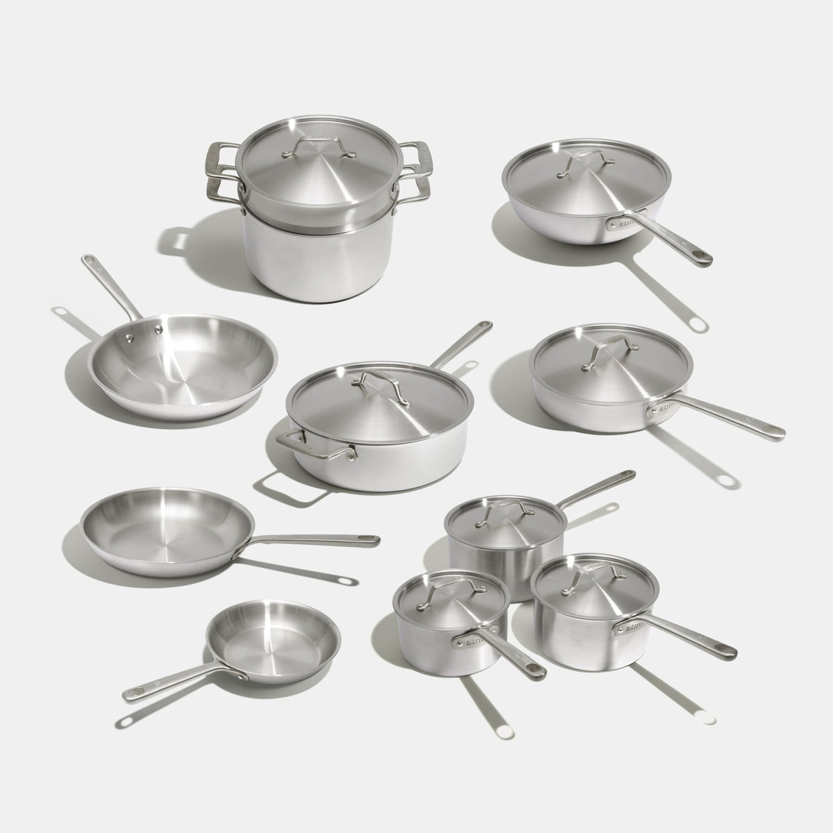 Batterie de cuisine en inox, 19 pièces - Précommande