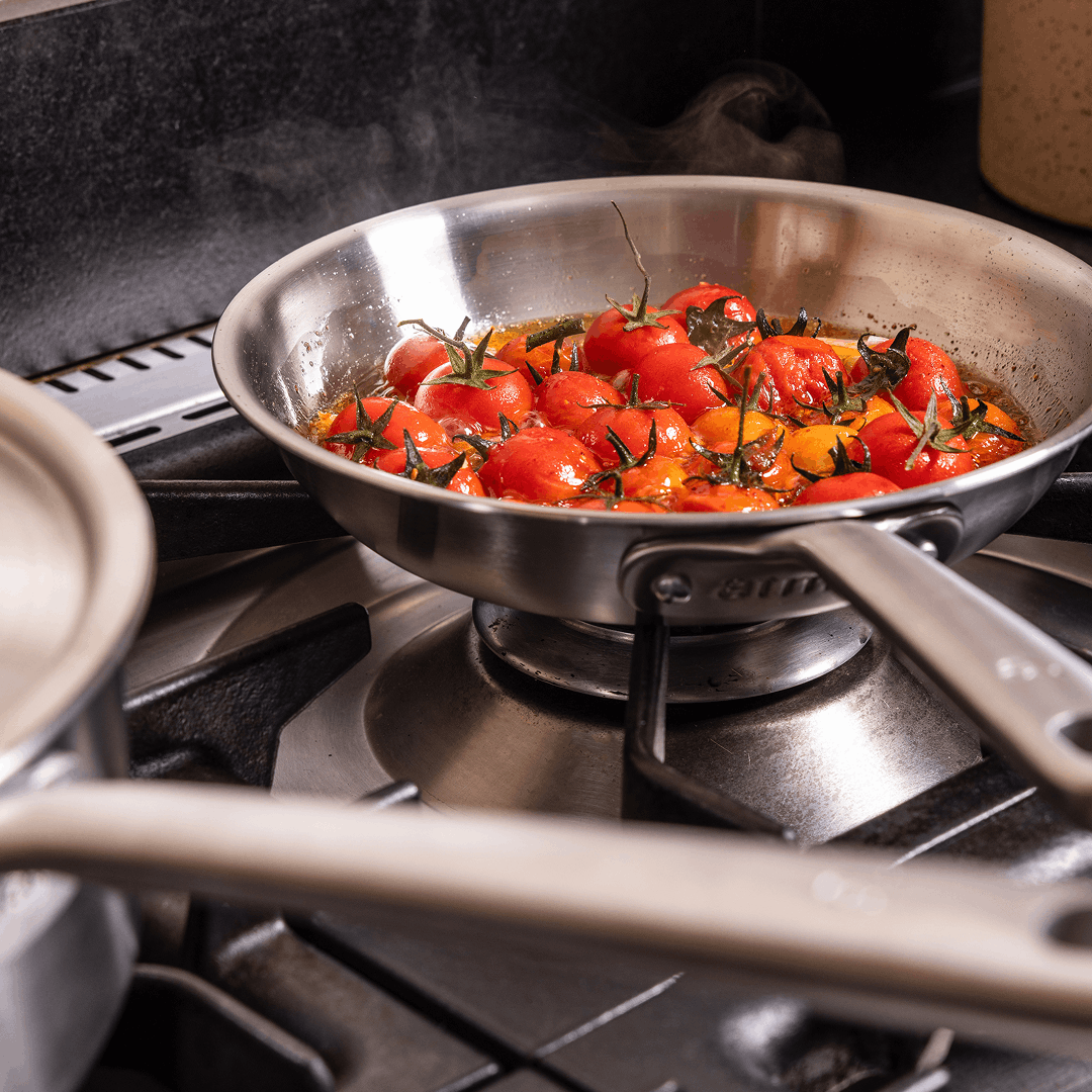 Batterie de cuisine en inox, 7 pièces - Stock