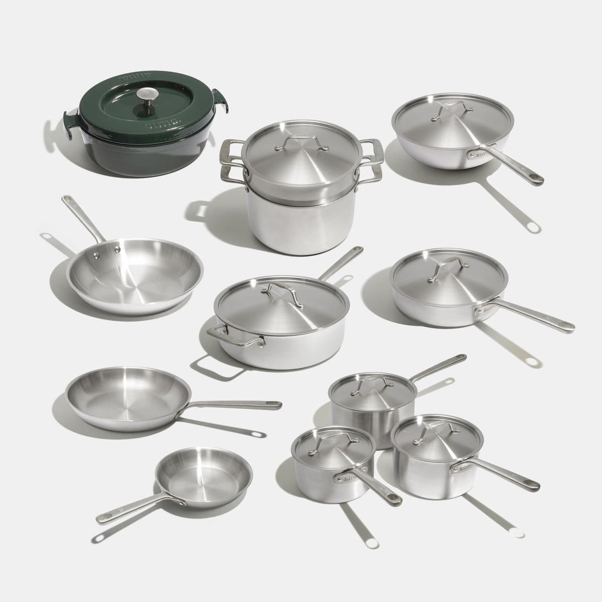 Batterie de cuisine en inox, 21 pièces - Précommande