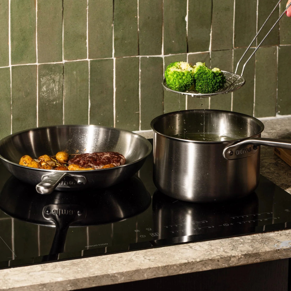 Batterie de cuisine en inox, 4 pièces - Précommande