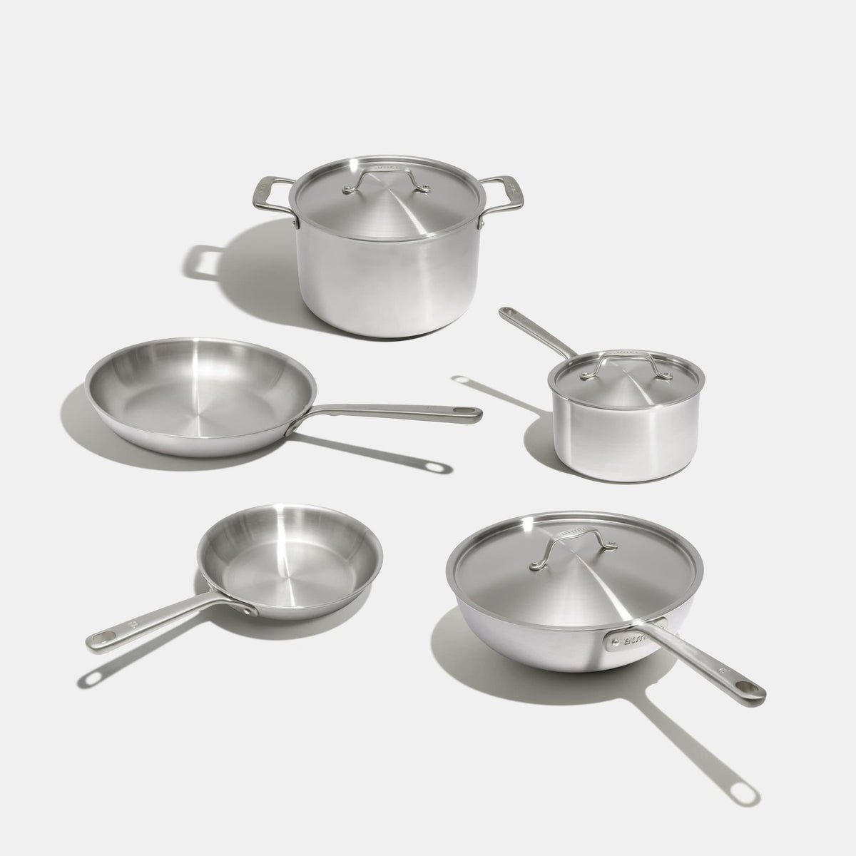 Batterie de cuisine en inox, 9 pièces - Précommande
