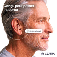 [FR] CLARIA Pro porté dans l'oreille, design discret