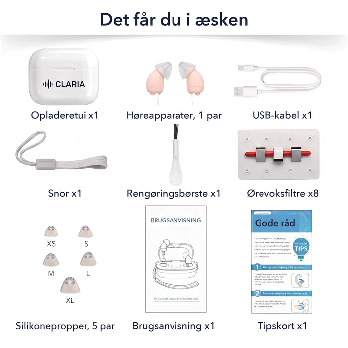 Indholdet i æsken