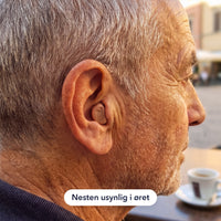 CLARIA Pro i øret, nesten usynlig