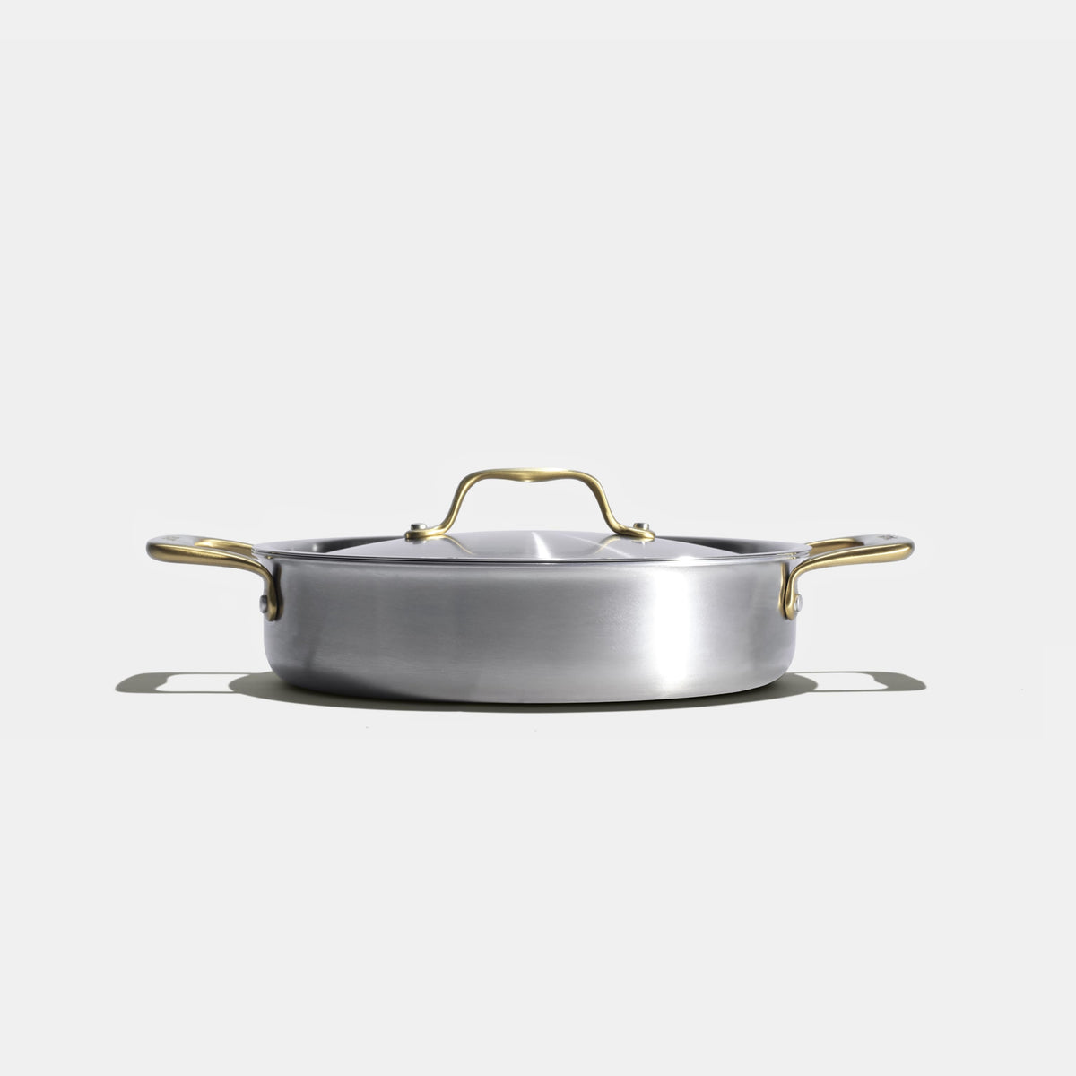 Le rondeau 24cm en inox, poignées dorées