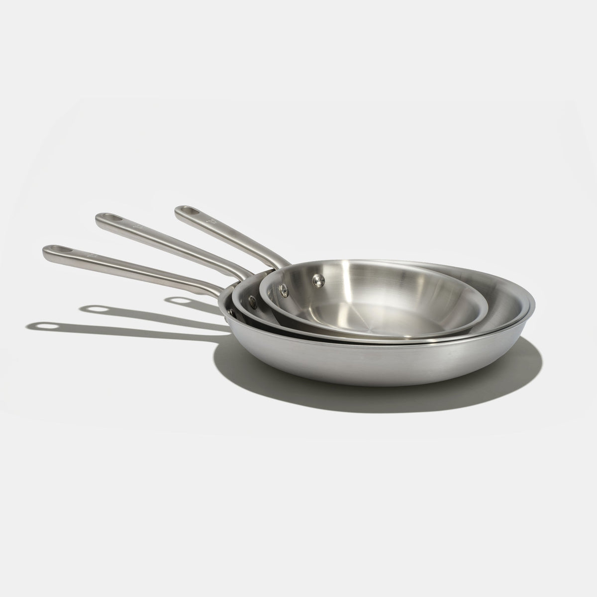 Pack Brigade - set de 3 poêles en inox - Précommande