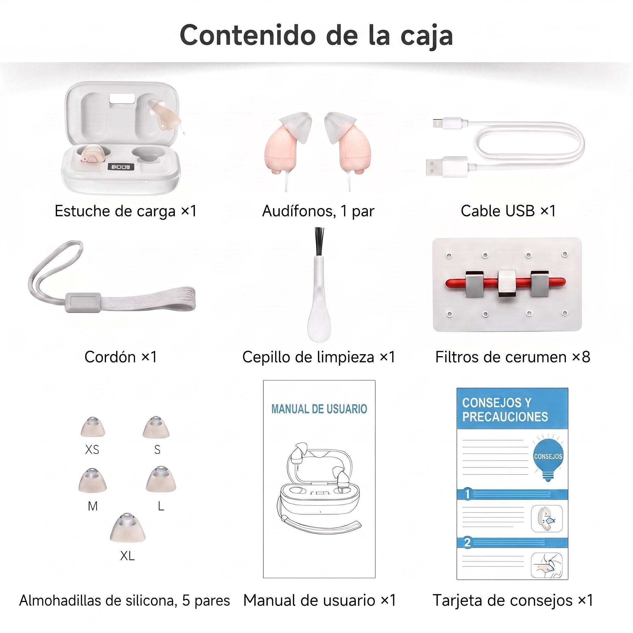 Contenido de la caja de CLARIA Pro